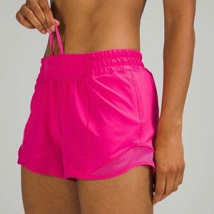 Hotty Hot Fluorescent Low-Rise Lined Shorts (Size 8)